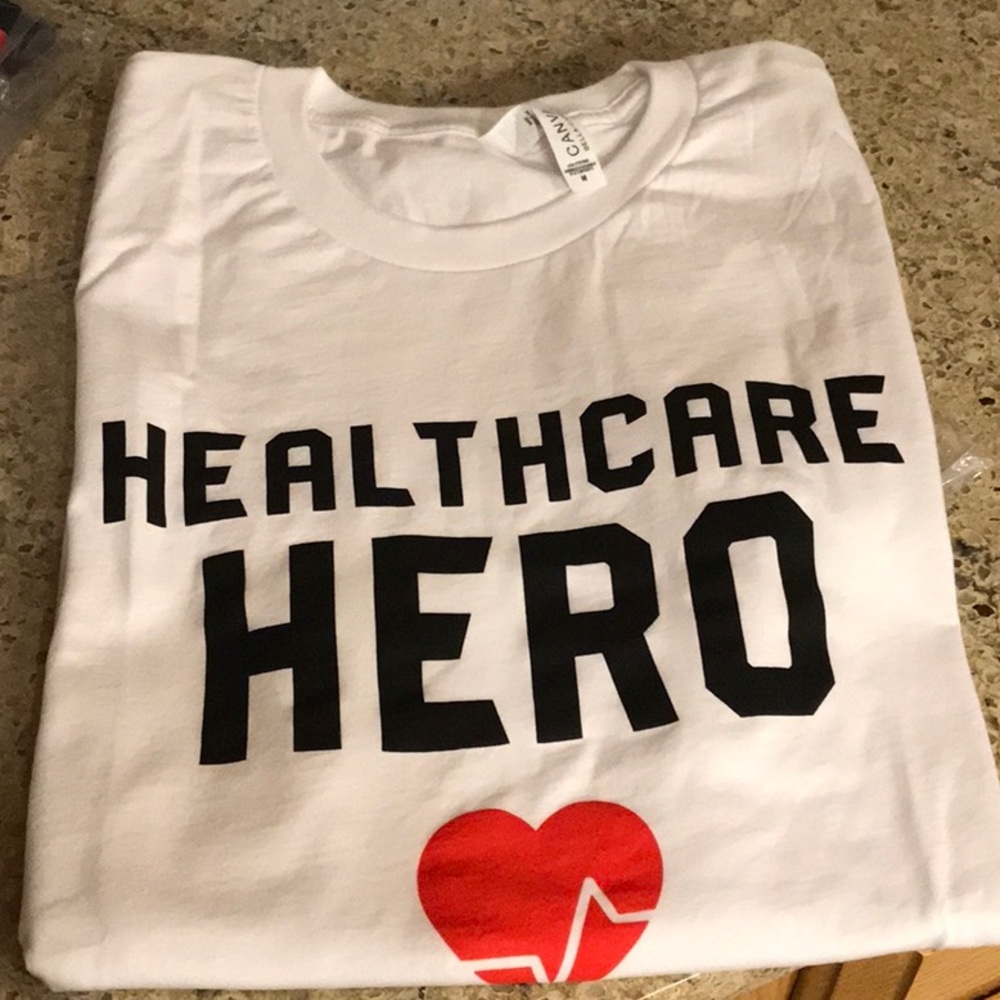 Health care hero t-shirts
